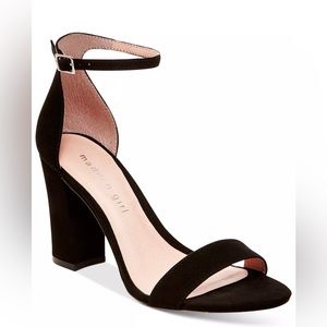 Madden Girl Black Bella Block Heels Women’s Size 8.5